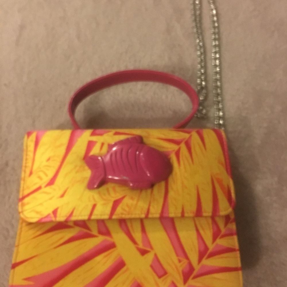 Yellow and pink 👛 hand bag
